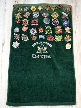 37pc Lot 2011 USSSA Baseball World Series Collectible Enamel Pins Pinbacks Towel
